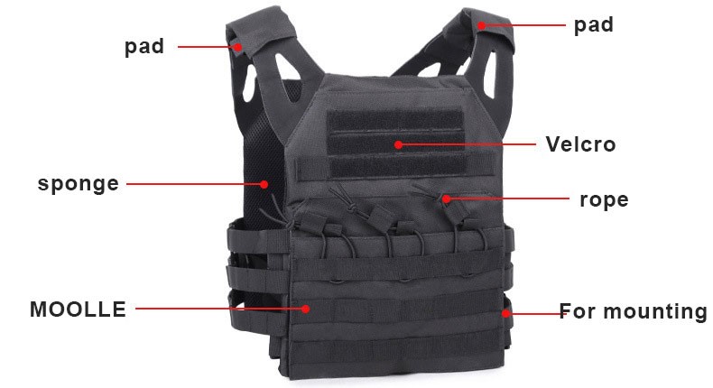 Lightweight Combat Tactical Training Bulletproof Vest details