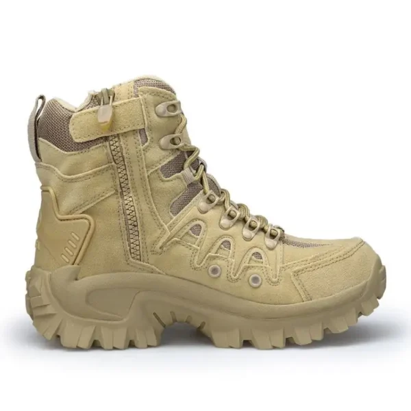 Custom High Wuality Tubber Sole Outdoor Camping Hiking Tactical Boots (3)