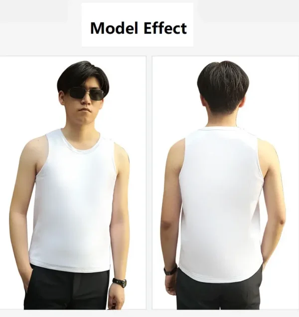 Cut Resistant Conceal Men Inner Wear Anti Stab Proof O neck Vest (2)