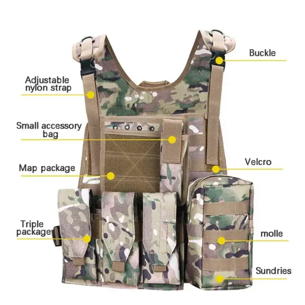 Lightweight Quick Release Detachable Combat Plate Vest details (1)