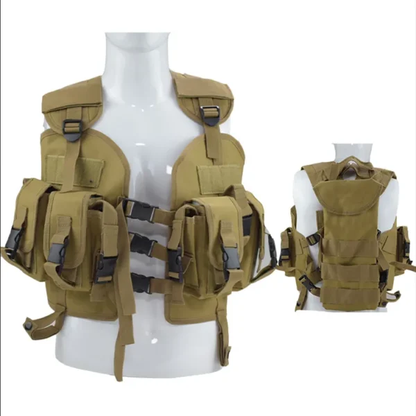 Muiti functional Training Protective Tactical Seal Vest with Water Bag (5)