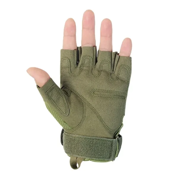 Shooting Combat Half Finger Tactical Gloves with Hard Knuckle (3)