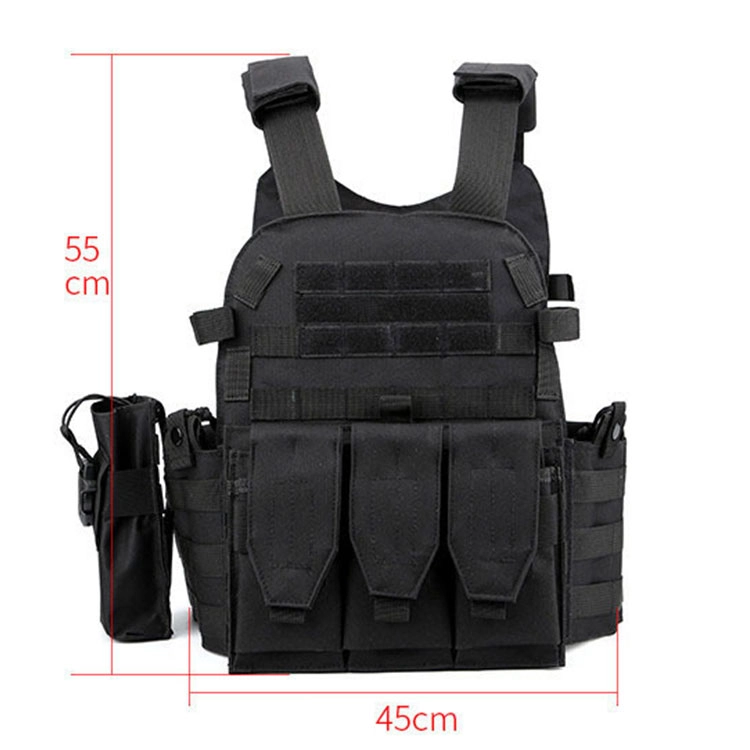 Tactico Gilet Security Defense Tactical Vest with Pouch for Radio size