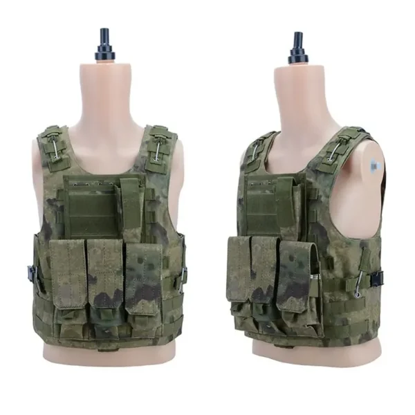 green Waterproof Camouflage Fast Release Tactical Vest